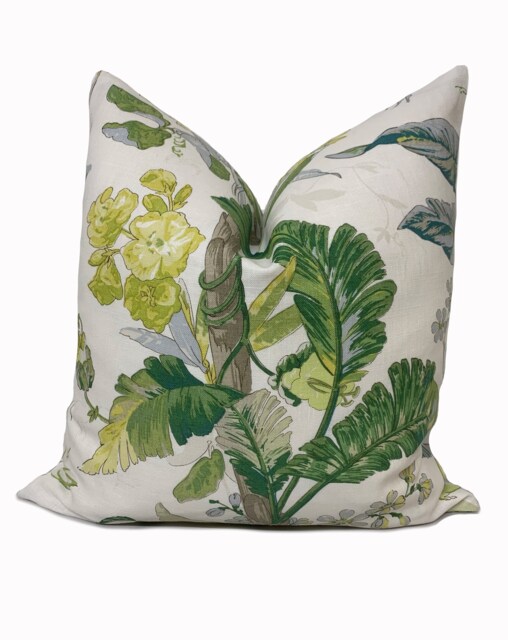 Schumacher Tropique Tropicana Collection Citron Cushion Cover Pillow Double Sided - image 1