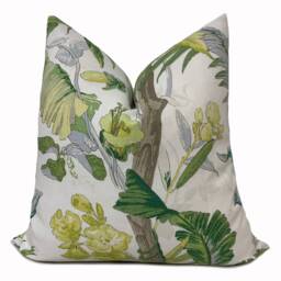 Schumacher Tropique Tropicana Collection Citron Cushion Cover Pillow Double Sided - thumbnail 2