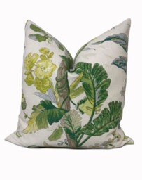 Schumacher Tropique Tropicana Collection Citron Cushion Cover Pillow Double Sided - thumbnail 1
