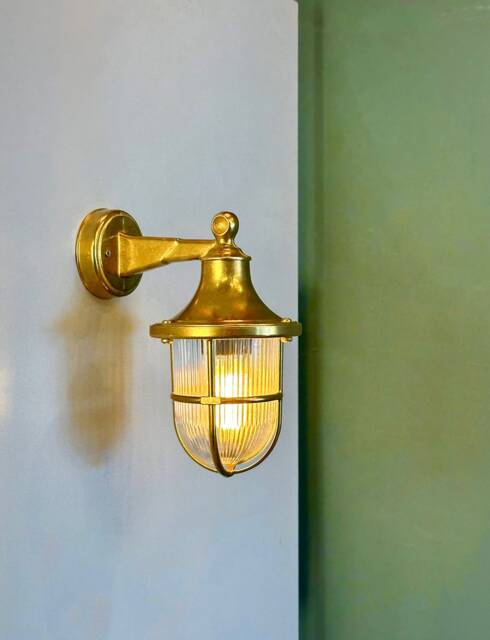 Vigo Handmade Brass Nautical Wall Sconce - Marine Inspired Outdoor Lighting, Weather Ready Fixture For Coastal Facades & Bathrooms - image 1