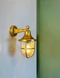 Vigo Handmade Brass Nautical Wall Sconce - Marine Inspired Outdoor Lighting, Weather Ready Fixture For Coastal Facades & Bathrooms - thumbnail 1