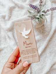 Mother's Day Memorial Candle Holder - Mum Gifts Personalised - thumbnail 1