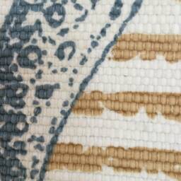 Rag Rug/Chindi /Scandinavian Area Rug, Boho Chic Hippie, Rag Rughand Painted 100% Cotton - thumbnail 3