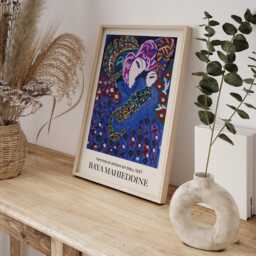 Baya Mahieddine Art Print Algerian Artist Exhibition Wall Decor - thumbnail 3