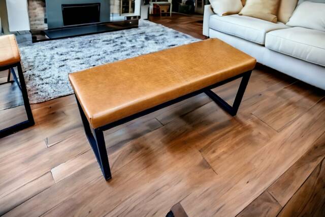 Genuine Leather Bench With A Genuine Upholstery Colour Of Your Choice - B - Fpb - image 1