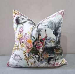 Christian Lacroix For Designers Guild Reveries Tomette Fabric Cushion Cover 50x50 cm - thumbnail 1