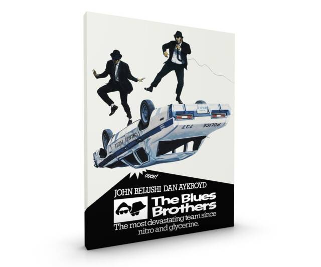 Blues Brothers Canvas Framed Glossy Coated Premium With Metal Hanger Various Sizes - image 1