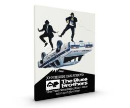 Blues Brothers Canvas Framed Glossy Coated Premium With Metal Hanger Various Sizes - thumbnail 1