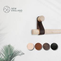 Curtain Rod Holder/Pole Holder, Leather Strap Curtain Hanger, Bracket. Not Included - thumbnail 2
