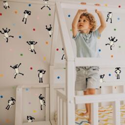 Shaun The Sheep Feature Wall Stickers For Kids Bedrooms - thumbnail 1