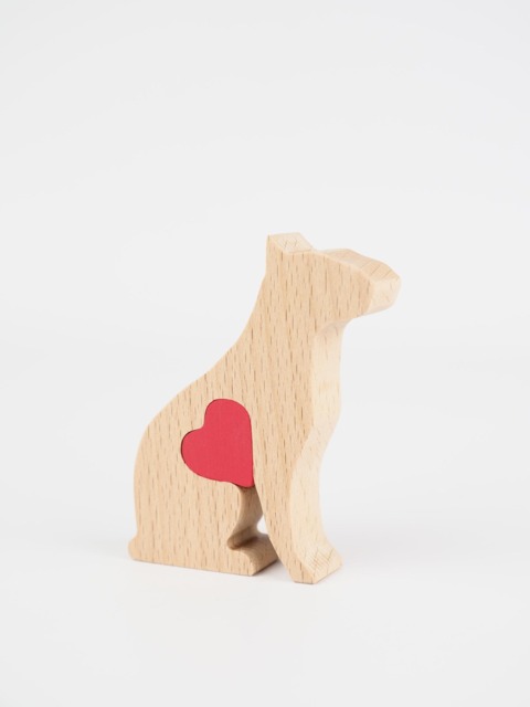Personalized English Bull Terrier Wooden Figurine, Memorial Remembrance Gift For Dog Owner, Mother's Day Mum - image 1