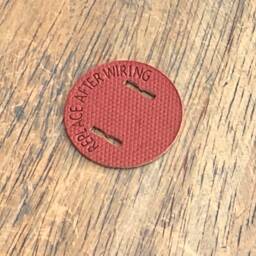 Round Insulator Disc - Vintage Bakelite Plug Replacement Cover Top Quality Supplies For Diy Lighting, Lamps, Pendants, Rewiring - thumbnail 2