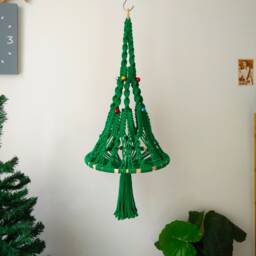 Macrame Christmas Tree, Nursery Decoration - thumbnail 2