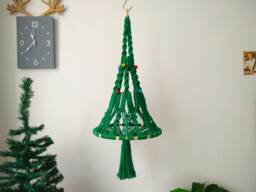 Macrame Christmas Tree, Nursery Decoration - thumbnail 1