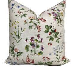 Schumacher Floreana Berry Cushion Cover Pillow Double Sided - thumbnail 2