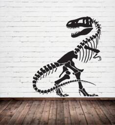 T-Rex Dinosaur Sticker, Vinyl Wall Art Sticker, Transfer, Mural, Stencil, Easy To Apply, Instructions Included, Matt Finish - thumbnail 1