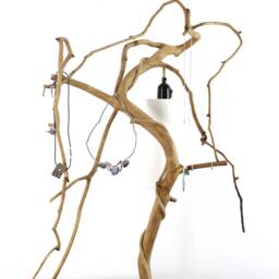 Table Lamp -S06-, Jewelry Tree, Oak Branch Lamp, Night Gift For Her, Eco, Nature Design - thumbnail 3