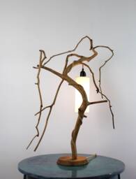 Table Lamp -S06-, Jewelry Tree, Oak Branch Lamp, Night Gift For Her, Eco, Nature Design - thumbnail 1