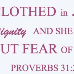 Proverbs 31 25 She Is Clothed in Strength & Dignity, She Laughs Without Fear Of The Future - Vinyl Wall Decal - thumbnail 3