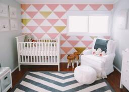 Removable Triangles Wall Pattern Wallpaper Geometric Wall Decal Sticker Decor - thumbnail 1