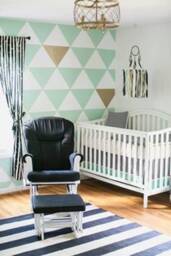 Removable Triangles Wall Pattern Wallpaper Geometric Wall Decal Sticker Decor - thumbnail 4