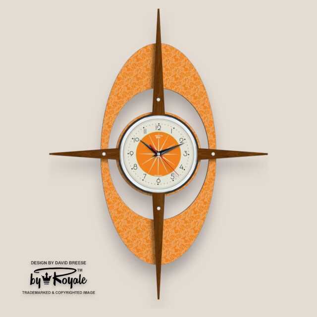 Mid Century Gambit Starburst Clock 27 - image 1