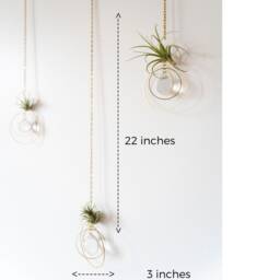 Orbital Hanging Air Plant Holder With Prism, Hanger, Display, Lover Gift, Decor - thumbnail 2