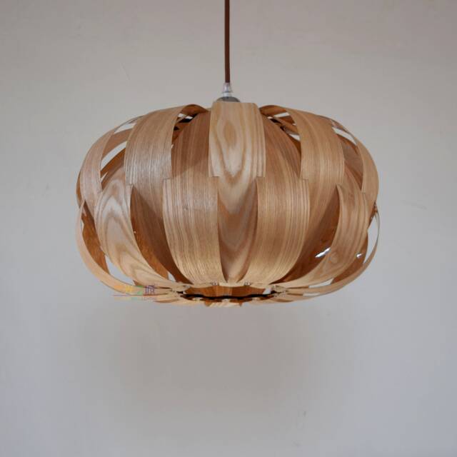 Newwood Pendant Light-Chandelier-Light Fixture-Ceiling Light-Pendant Light-Wood Light-Lighting-Rustic Light-Crown Light-Chinese Ash - image 1