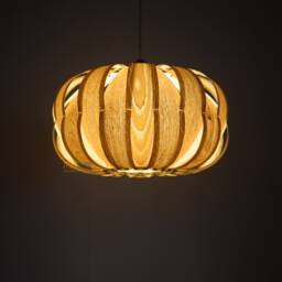 Newwood Pendant Light-Chandelier-Light Fixture-Ceiling Light-Pendant Light-Wood Light-Lighting-Rustic Light-Crown Light-Chinese Ash - thumbnail 3