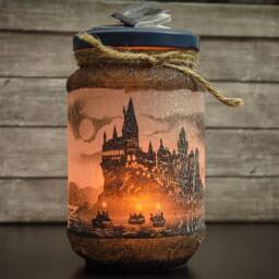Wizardry School Candle Holder - Halloween Candles Decor Decorations Fantasy - thumbnail 1