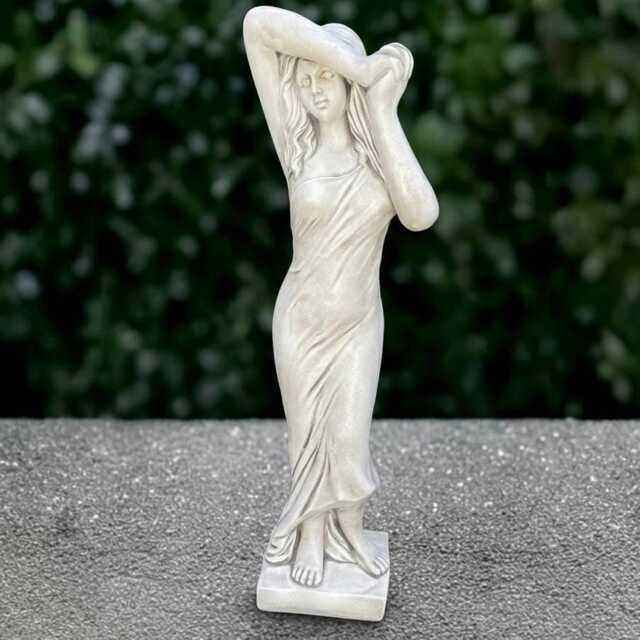 Fantasy Lady Statue Concrete Woman Sculpture Outdoor Person Figurine Handmade Greek Goddess Ornament Lady Lover Gift Front Door Decoration - image 1