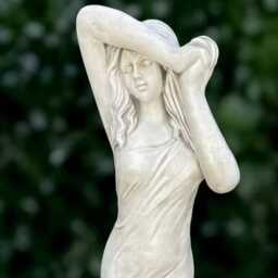 Fantasy Lady Statue Concrete Woman Sculpture Outdoor Person Figurine Handmade Greek Goddess Ornament Lady Lover Gift Front Door Decoration - thumbnail 2
