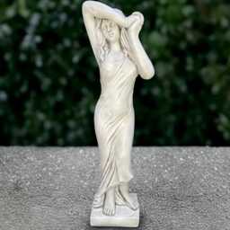 Fantasy Lady Statue Concrete Woman Sculpture Outdoor Person Figurine Handmade Greek Goddess Ornament Lady Lover Gift Front Door Decoration - thumbnail 3