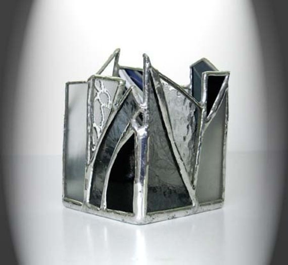 stained Glass Candle Holder - image 1