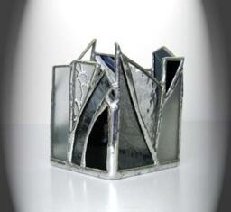 stained Glass Candle Holder - thumbnail 1
