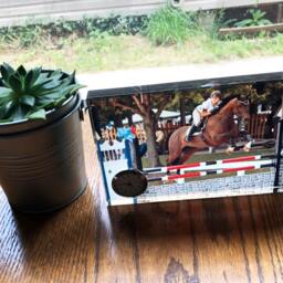 Custom Photo Glass Frame With Clock ~ Personalized Picture Keepsake Display Family Memory Home Decor Gift For Birthday Or Office - thumbnail 3