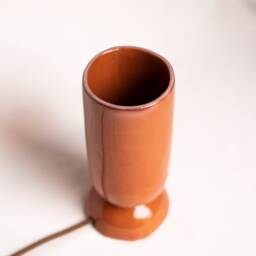Handmade Terracotta Table Lamp Ceramic Bedside Light - thumbnail 2