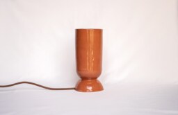 Handmade Terracotta Table Lamp Ceramic Bedside Light - thumbnail 1