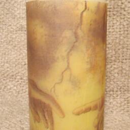 Creation Of Adam Candle, Religious Pillar Decoupage Napkin Design - thumbnail 2