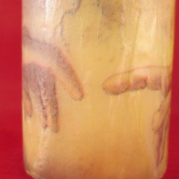 Creation Of Adam Candle, Religious Pillar Decoupage Napkin Design - thumbnail 3