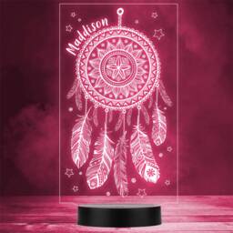 Indian Dream Catcher Personalised Gift Colour Changing Led Lamp Night Light