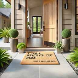 I Can't Believe You Came Doormat, The Office, Funny Welcome Mat, Sarcastic Entry Rug, Front Door Humor, Housewarming Gift, Gift For Friends - thumbnail 3
