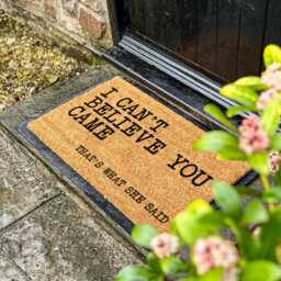 I Can't Believe You Came Doormat, The Office, Funny Welcome Mat, Sarcastic Entry Rug, Front Door Humor, Housewarming Gift, Gift For Friends - thumbnail 2