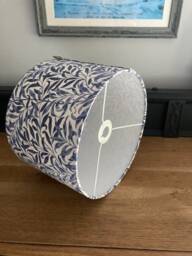 William Morris Willow Bough Blue Luxury Lamp Shade. Bespoke. Handmade Table Or Pendant Shades in 20cm, 30cm 40cm - thumbnail 3