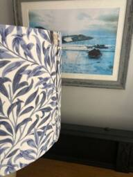 William Morris Willow Bough Blue Luxury Lamp Shade. Bespoke. Handmade Table Or Pendant Shades in 20cm, 30cm 40cm - thumbnail 2