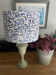 William Morris Willow Bough Blue Luxury Lamp Shade. Bespoke. Handmade Table Or Pendant Shades in 20cm, 30cm 40cm - thumbnail 1