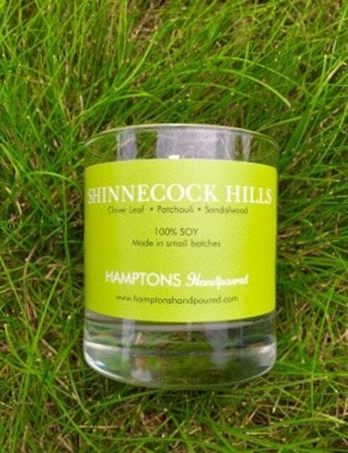 Online Only Shinnecock Hills 8 Oz. Tumbler Clover Leaf Patchouli Sandalwood Hamptons Handpoured Signature Village Series 100% Soy Candle - image 1