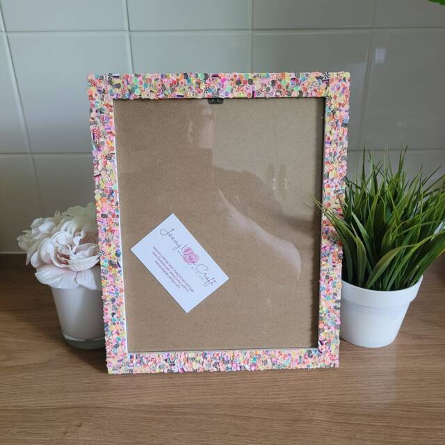 Colourful Cupcake & Candy Clay Slices Photo Frame 8 X 10 Inches - image 1
