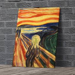 The Scream Edvard Munch Canvas Framed Glossy Coated Premium With Metal Hanger Various Sizes - thumbnail 2