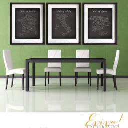 Poster Wall Art Taste Of Italy, Spain & France - French Italian Culinary Map Trio European Gastronomy Poster - thumbnail 3